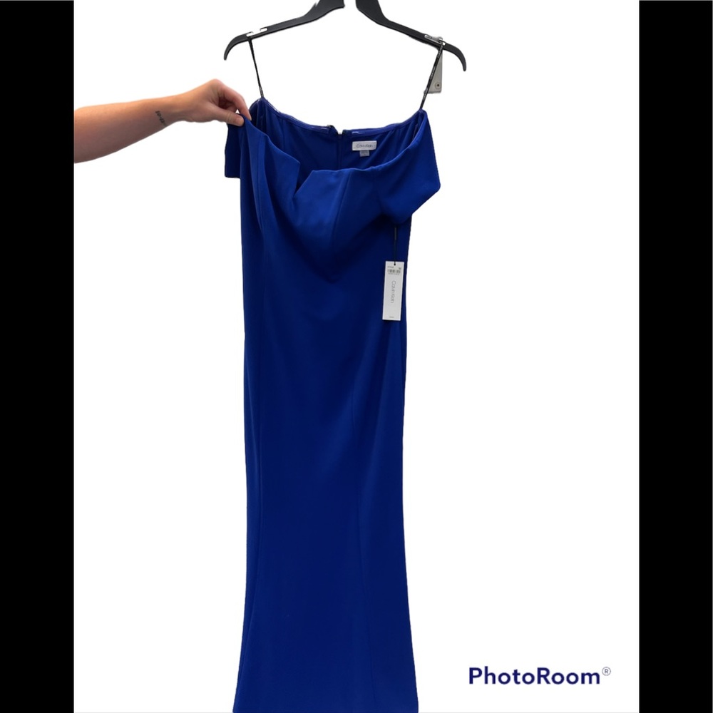 Calvin Klein Blue Evening Dress